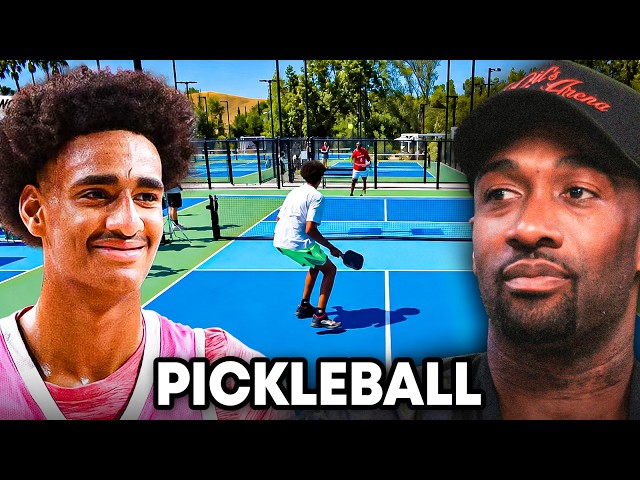 GILBERT ARENAS VS ALIJAH ARENAS PICKLEBALL MATCH