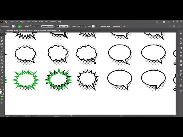 Adobe #illustrator  Speech Bubble #tutorial | Create Comic & Burst Shapes Easily #art #viral #design