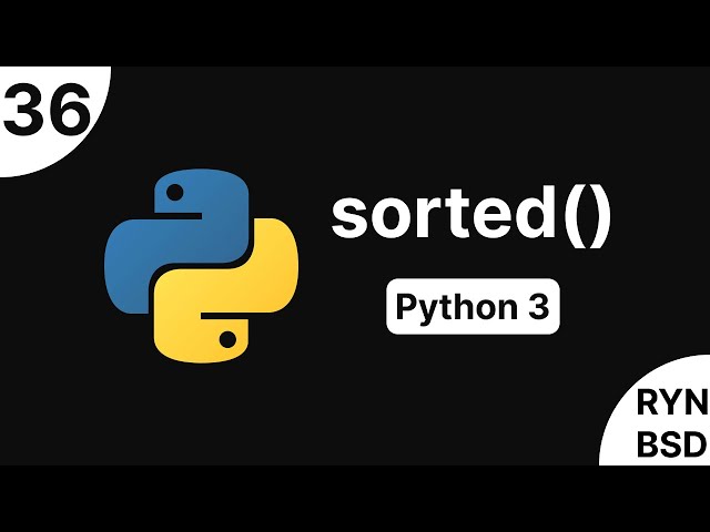 شرح Python 3 - sorted()
