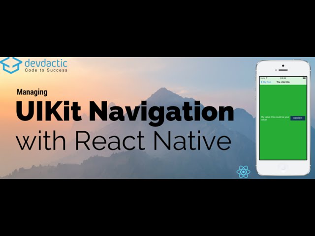 Managing UIKit Navigation with React Native NavigatorIOS