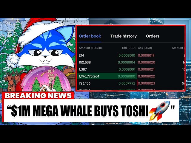 $1,000,000 Whale BUY Just Hit $TOSHI 😳 Coinbase Whales Loading Up HEAVY 💰🚀
