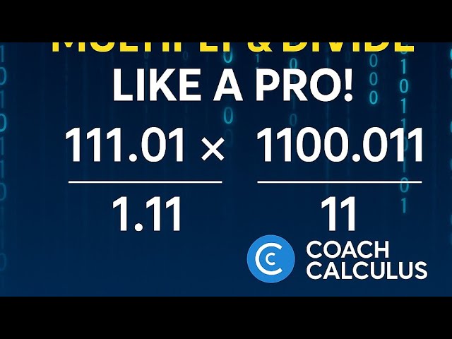 Binary Multiplication & Division Made Easy  | Base 2 Tricks for Beginners!