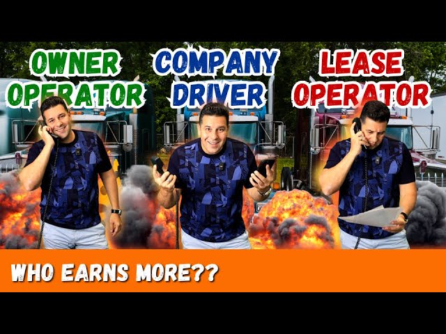 Trucking Income Showdown: Company Driver vs Lease vs Owner-Operator vs Team