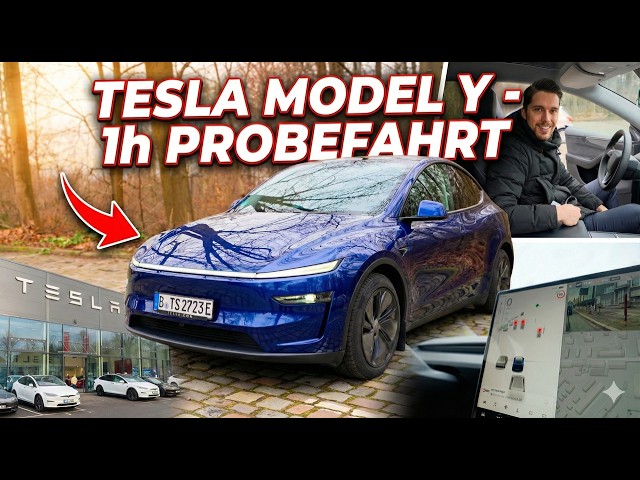 Probefahrt im Tesla Y 🚗🤖 | 1 Stunde unterwegs & kurzer Check