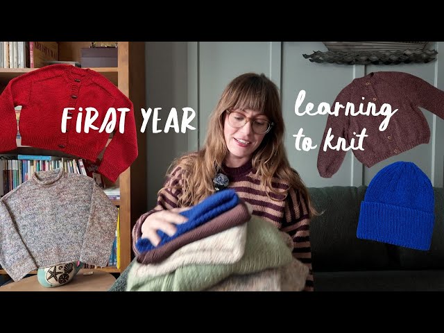Everything I knit in 2025 (as a beginner)