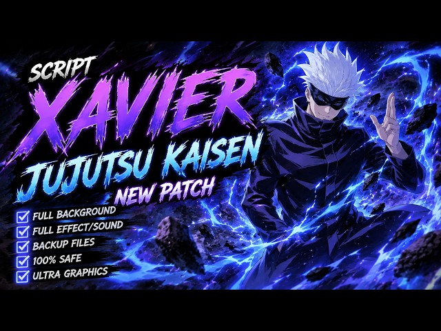 UI vigntte REVAMP Script Skin Xavier JJK - Satoru Gojo No Password| Full Effect Voice |Patch Terbaru