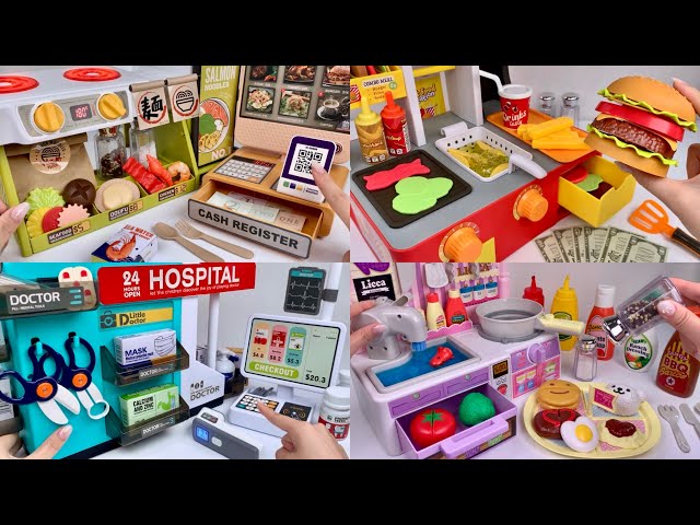 [🐰toy asmr🐰] Cooking with Toys! Compilation of Kitchen Playset ASMR Satisfying with Unboxing