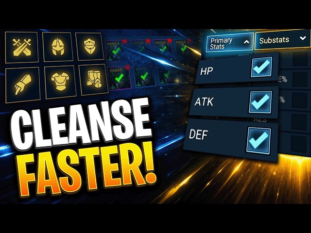 STOP WASTING TIME! 5 EASY Ways To Cleanse Your Gear FAST! | Raid Shadow Legends Guide