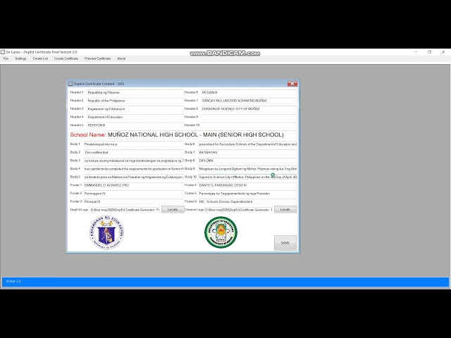 DepEd Certificate Generator Tutorial