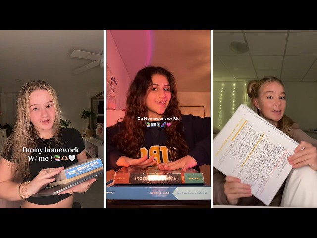 Do My Homework With Me | TikTok Compilation