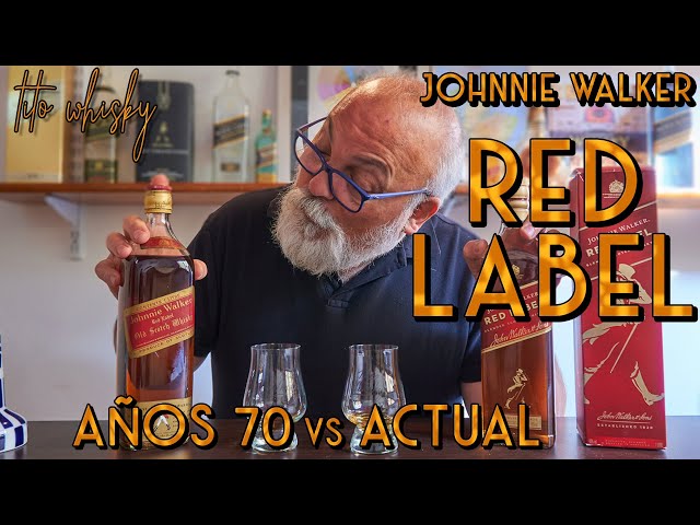 JOHNNIE WALKER RED LABEL 🔴 Comparative Tasting: 1970s Edition vs. 2020 Edition | Tito Whisky