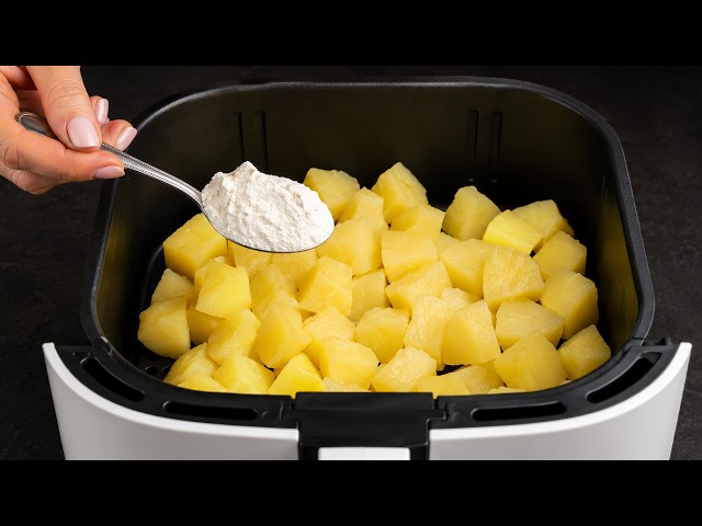 Just Add THIS over the Potatoes in the Air Fryer! It’s So Delicious!