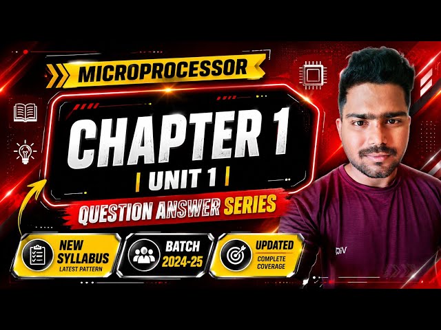 Vlog Nahi lecture Dekho 🤣Microprocessor Chapter 1 |Unit 1 Question Answer Series By Himanshu ✅
