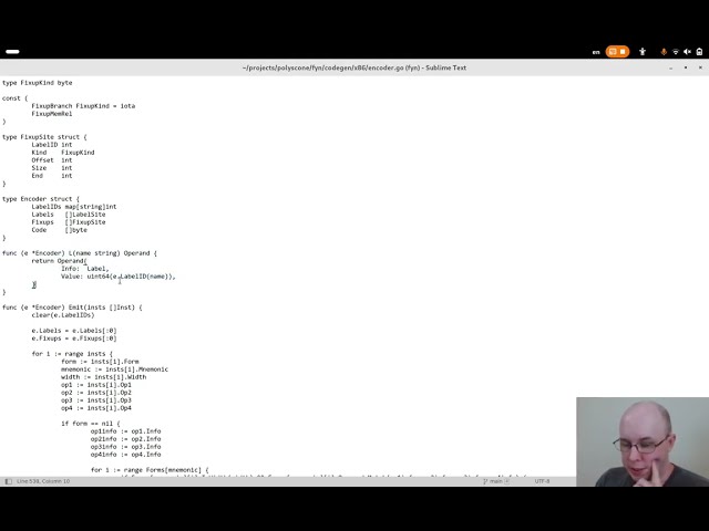 Recording Labels and Fixups | x86_64 Encoder