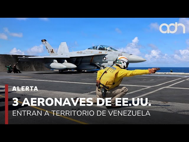 🚨¡Última Hora! Reportan 3 aeronaves de Estados Unidos dentro de territorio de Venezuela