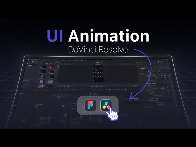 DaVinci Resolve UI Animation