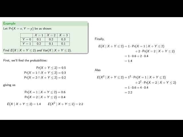 Joint Conditional Expectations
