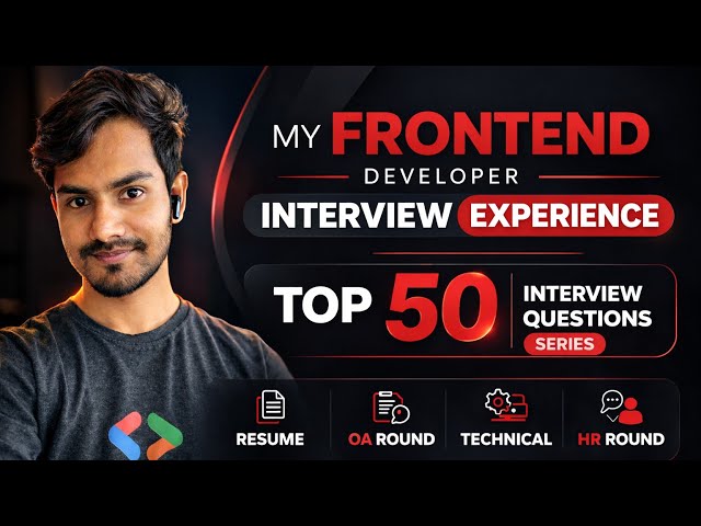My Frontend Developer Interview Experience at Good Startups | Resume, OA, Technical & HR Round