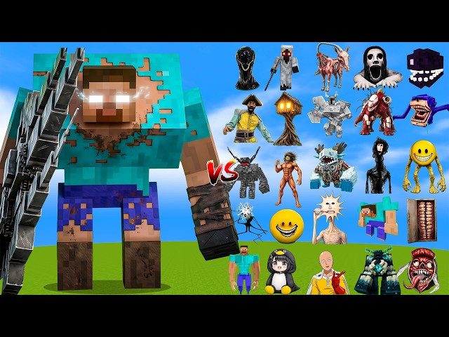 ALPHA MUTANT HEROBRINE vs All Minecraft Bosses!