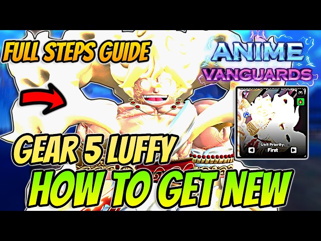 How To Get *NEW* F2P Vanguard Gear 5 Luffy FAST In Anime Vanguards Update 13!