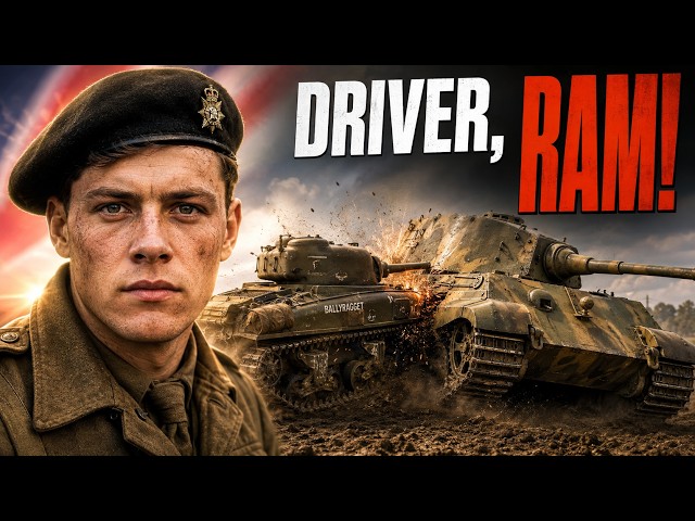 His SHERMAN Couldn't Stop a KING TIGER - So This BRITISH Officer RAMMED It