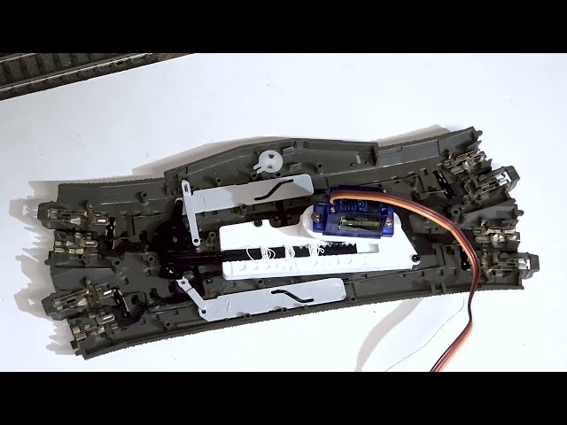Marklin Servo Motor Wissel 3d print aansturing met Arduino voor modelspoorbaan 