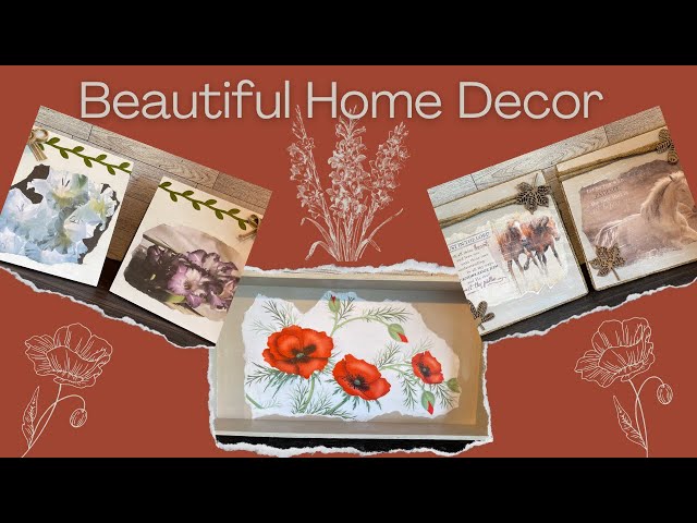 Beautiful Home Decor | Floral Home Decor | Dollar Tree DIY's | #What Month Is It?
