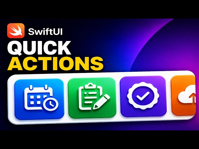 Build Quick Actions in SwiftUI Horizontal Scroll View