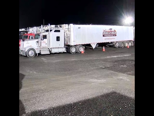 * “Loading up heavy. Another day turning miles into money. 💪🚛”