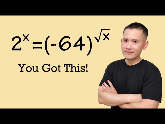 Solving an exponential equation with negative base!