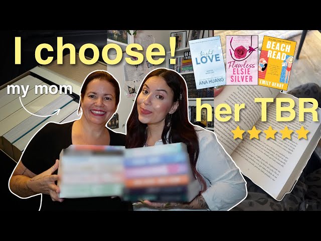 I picked my mom’s entire TBR for the month.. 🥳📚⭐️