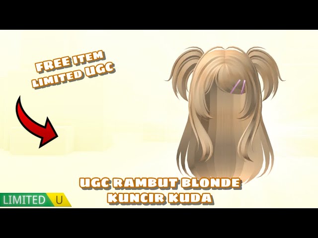 TUTORIAL HOW TO GET FREE LIMITED UGC BLONDE PONYTAIL HAIR || Roblox