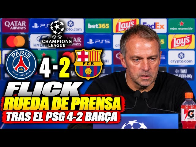 FLICK DA LA CARA TRAS EL PSG 4-2 BARÇA | RUEDA DE PRENSA COMPLETA EN ESPAÑOL 