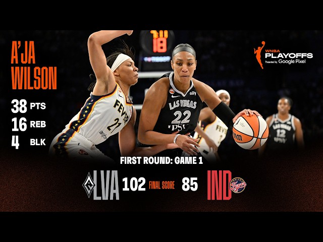 A’ja Wilson DOMINATES Game 1 with 38 PTS & 16 REB 🔥