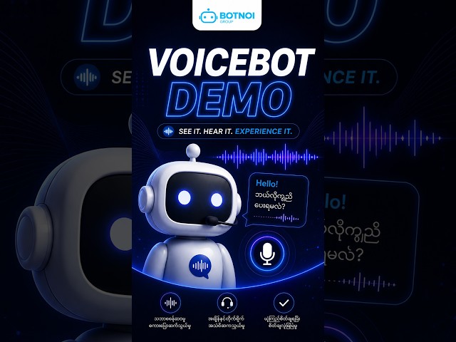 BOTNOI Voicebot for Hotel – Airport Transfer Assistant Live Demo  Myanmar