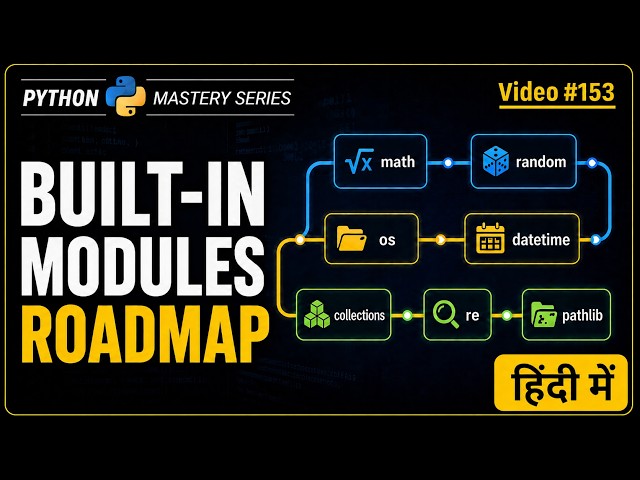 Python Built-In Modules Roadmap | Unit 14 | Python For Beginners (Hindi)