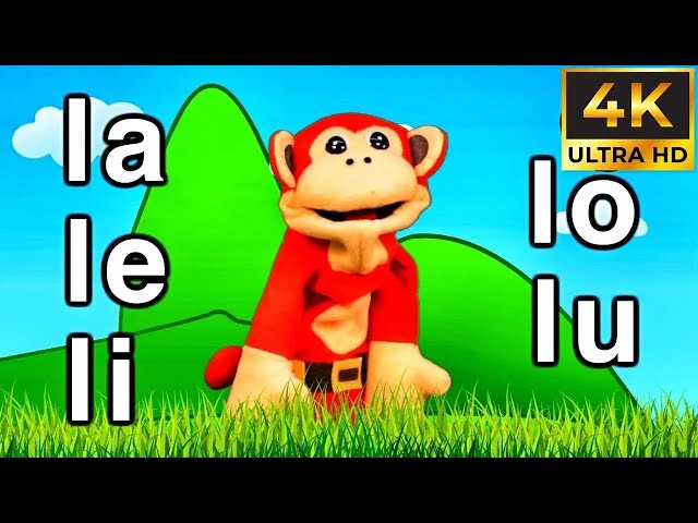 SIÍLABAS LA LE LI LO LU El Mono Sílabo en 4K - Videos Infantiles  Educación para Niños #monosilabo