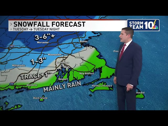 Wintry mess expected in Southern New England on Tuesday