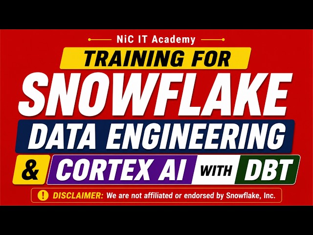 Training for Snowflake Data Engineering and Cortex AI with DBT
