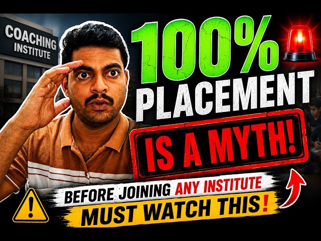 What You Should Do After Joining a Coaching Institute | 100% Placement Is a Myth !!