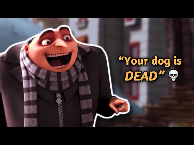 Gru being an ICONIC COMEDIAN for almost 4 minutes straight