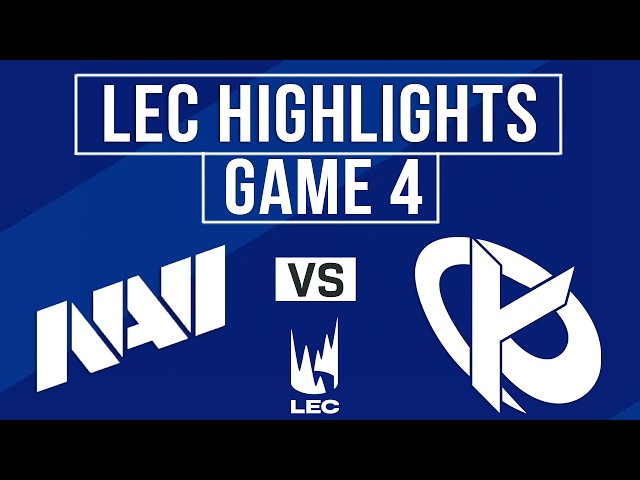 NAVI vs KC Highlights Game 4 | LEC Spring Playoffs 2026 | Natus Vincere vs Karmine Corp