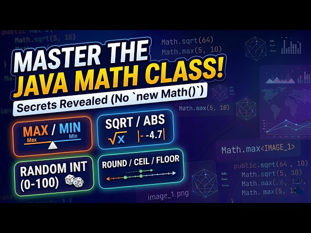 Stop Writing If-Else! Master the Java Math Class in 3 Minutes