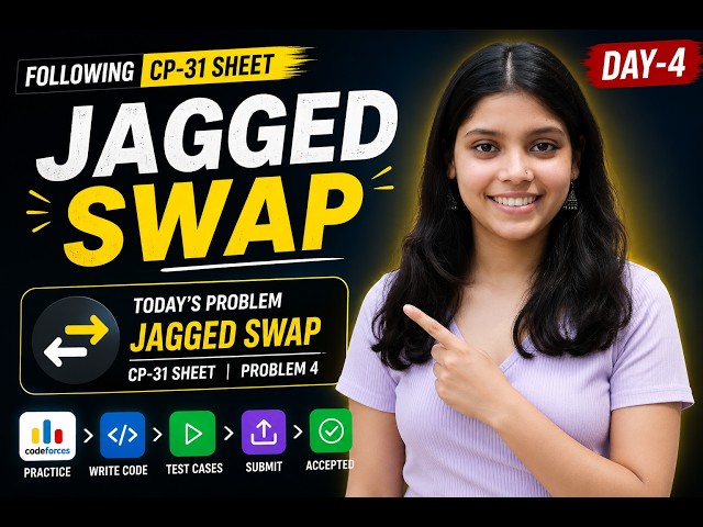 Jagged Swaps | Codeforces Problem 1890A | CP-31 Sheet Problem 4 | Competitive Programming