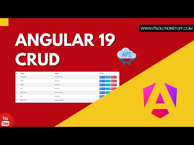 🔥 Angular 19 CRUD Tutorial 🚀 | Build a Complete CRUD App Step-by-Step
