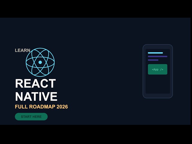 React Native for Beginners: The Complete Roadmap (2026 Guide)