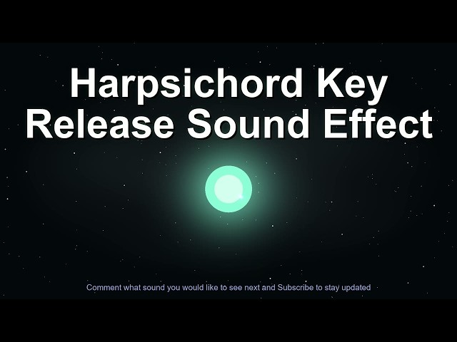 harpsichord key release sound effect