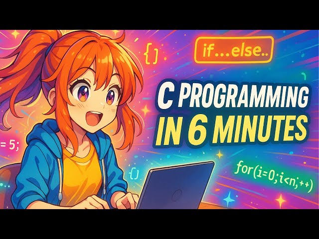 C Programming in 6 Minutes – Anime Style Crash Course!
