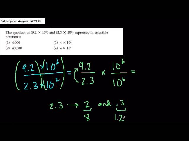 Multiplication and Division with Scientific Notation 03