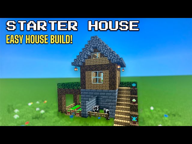 Minecraft Tutorial: How To Build A Easy Starter House